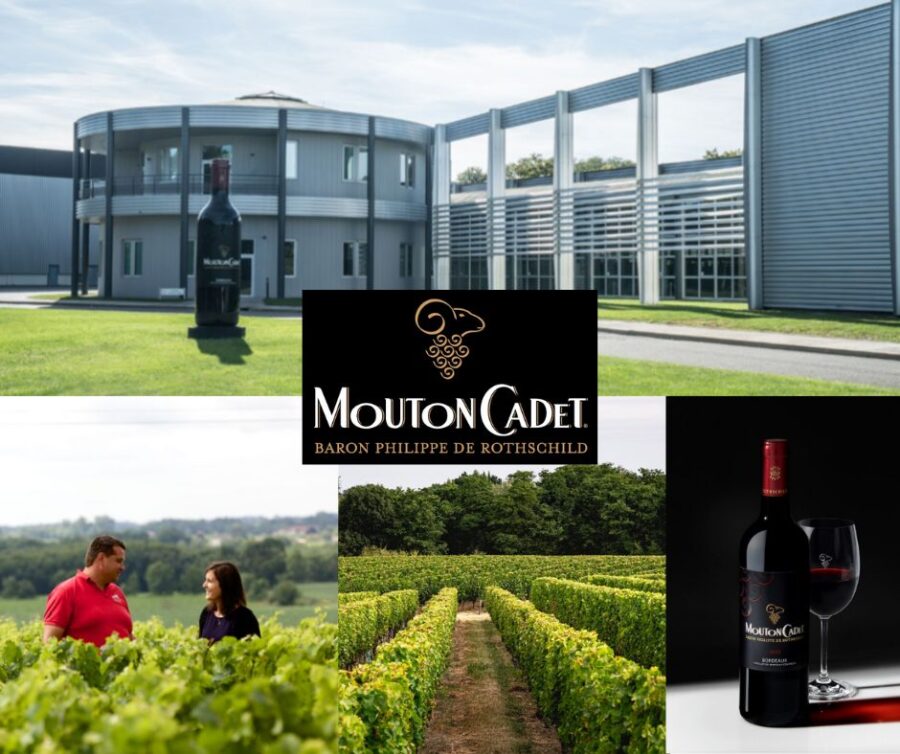 Mouton Cadet: centre de vinification, vignobles et viticulteurs.