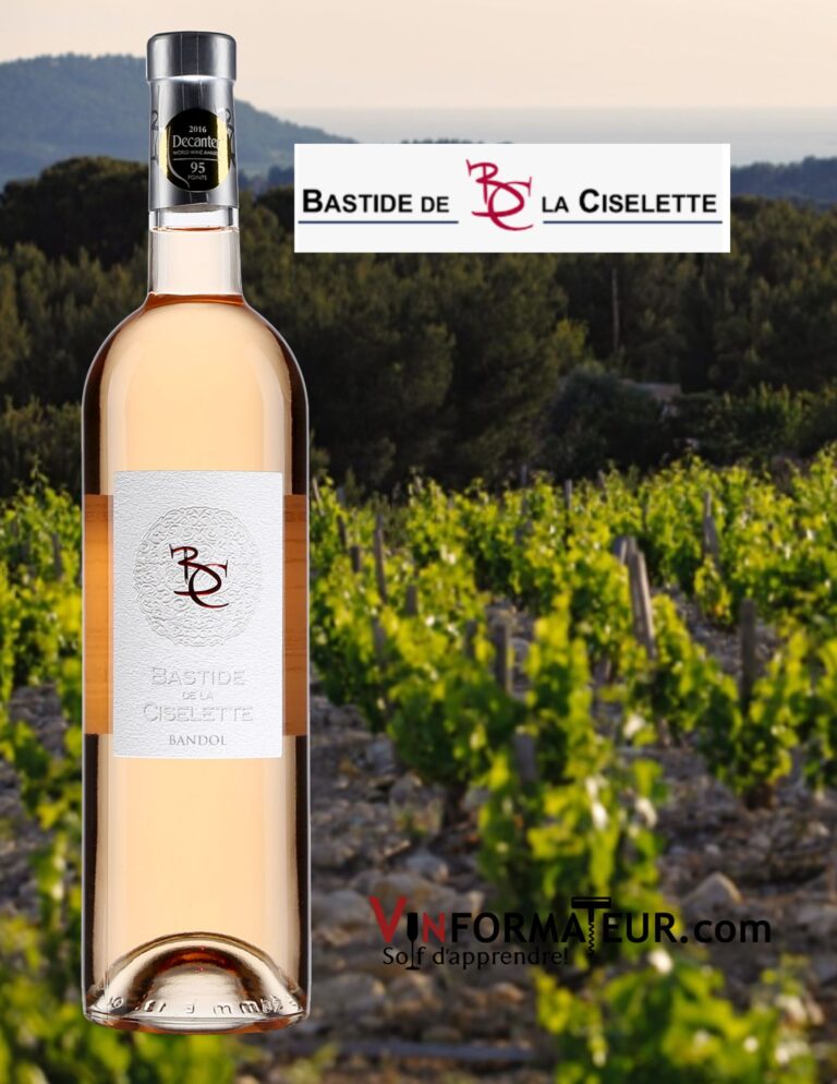 Bastide de la Ciselette, Provence, Bandol, vin rosé, 2022 bouteille