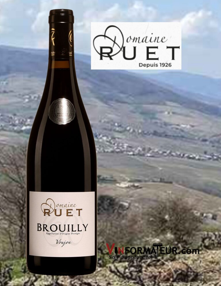Domaine Ruet, Brouilly AOP, Voujon, Cru du Beaujolais, 2020 bouteille