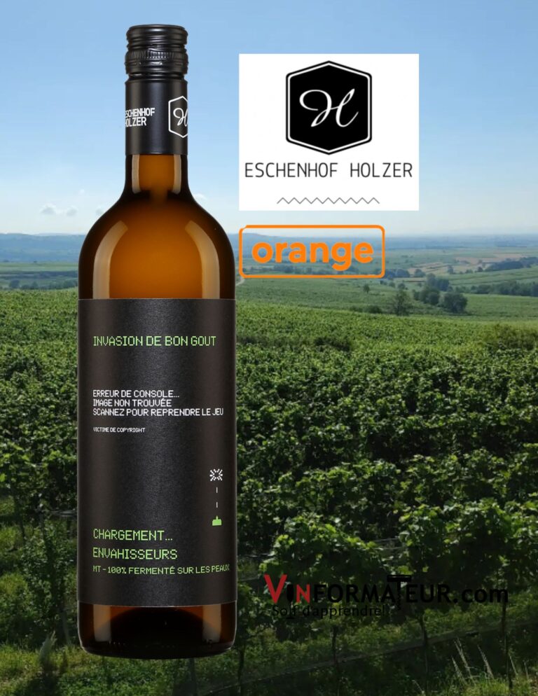 Invasion de bon goût, Muller-Thurgau, Eschenhof Holzer, Autriche, vin orange, 2021 bouteille
