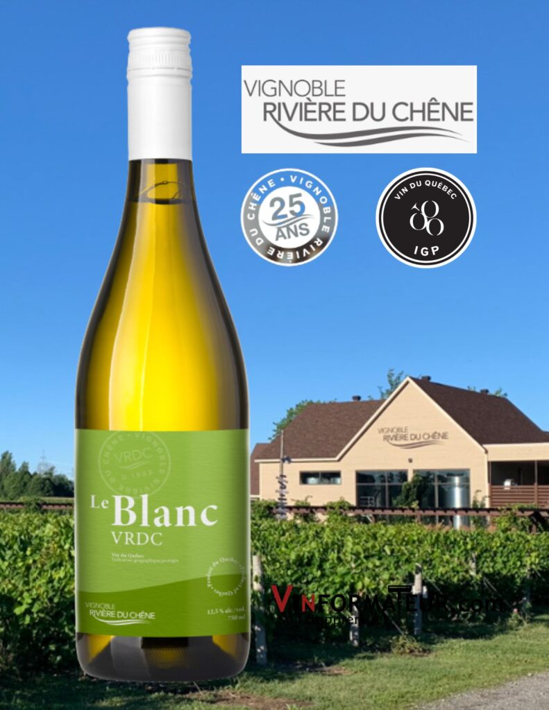 Vignoble Rivière du Chêne, Le Blanc VRDC, 2022 bouteille