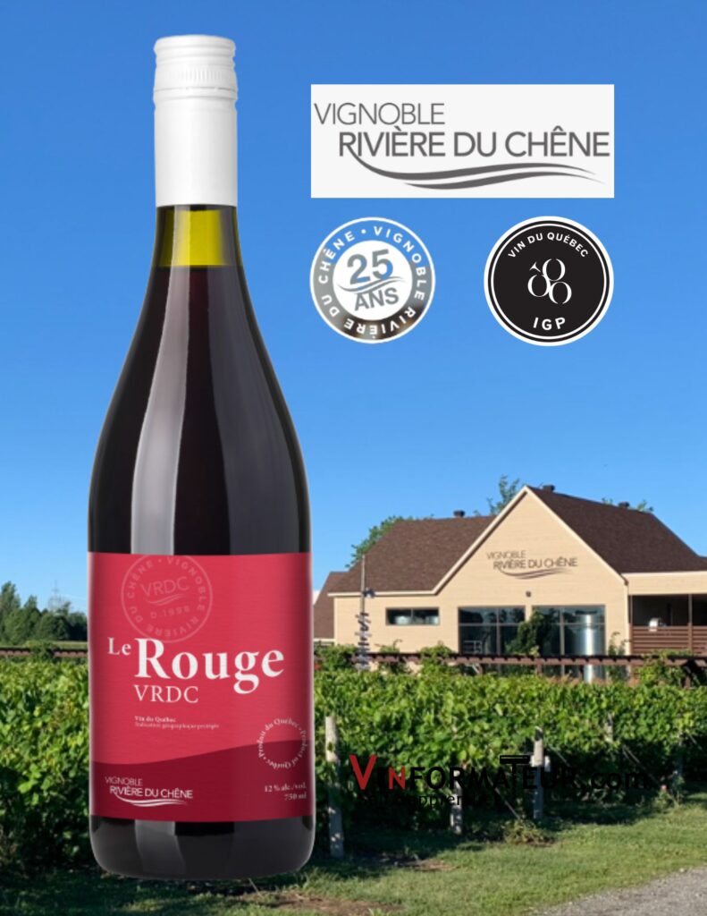 Vignoble Rivière du Chêne, Le Rouge VRDC, 2022 bouteille