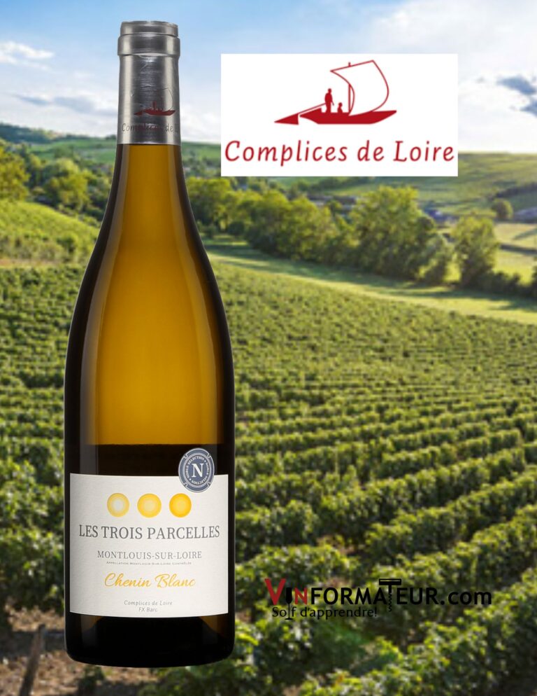 Complices de Loire, Val de Loire, Montlouis-sur-Loire, Les trois parcelles, vin blanc, 2021 bouteille