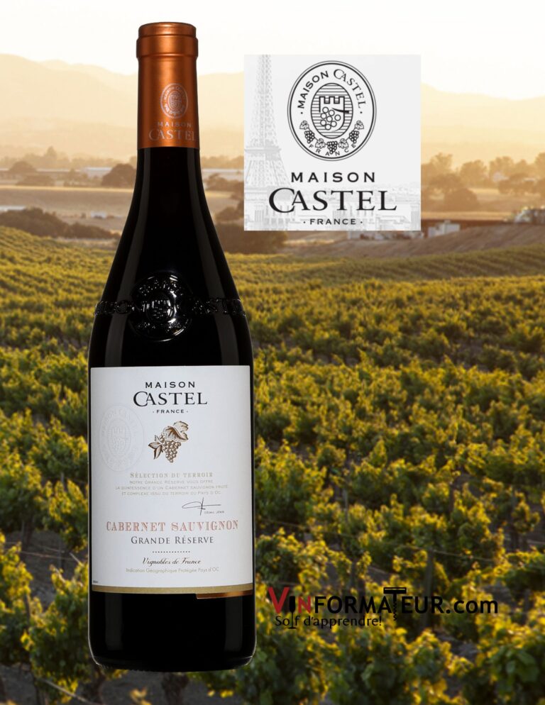 Maison Castel, Cabernet-Sauvignon, Grande Réserve, IGP Pays d’Oc, vin rouge, 2019 bouteille