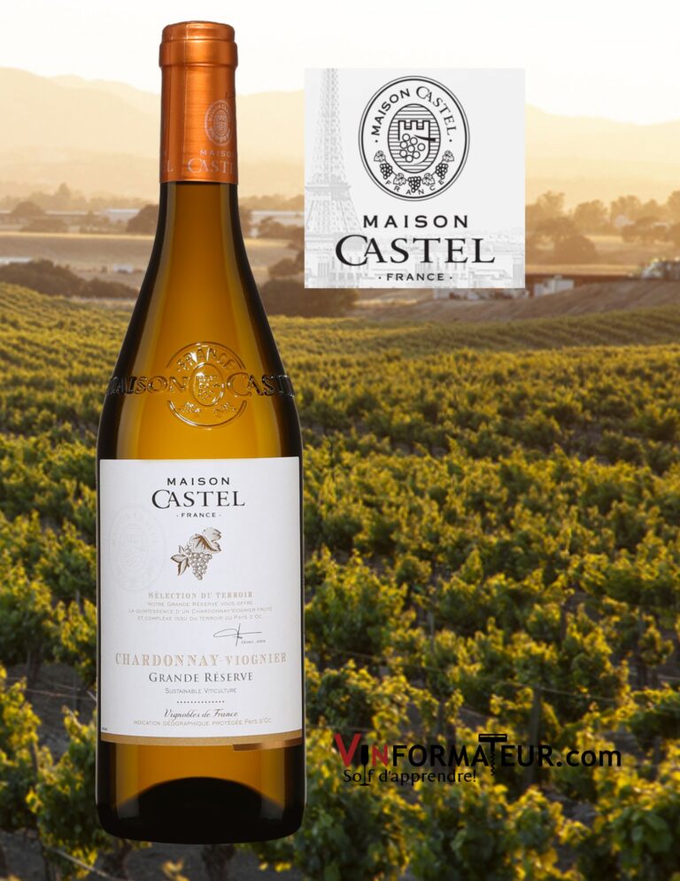 Maison Castel, Chardonnay Viognier, Grande Réserve, IGP Pays d’Oc, vin blanc, 2021 bouteille