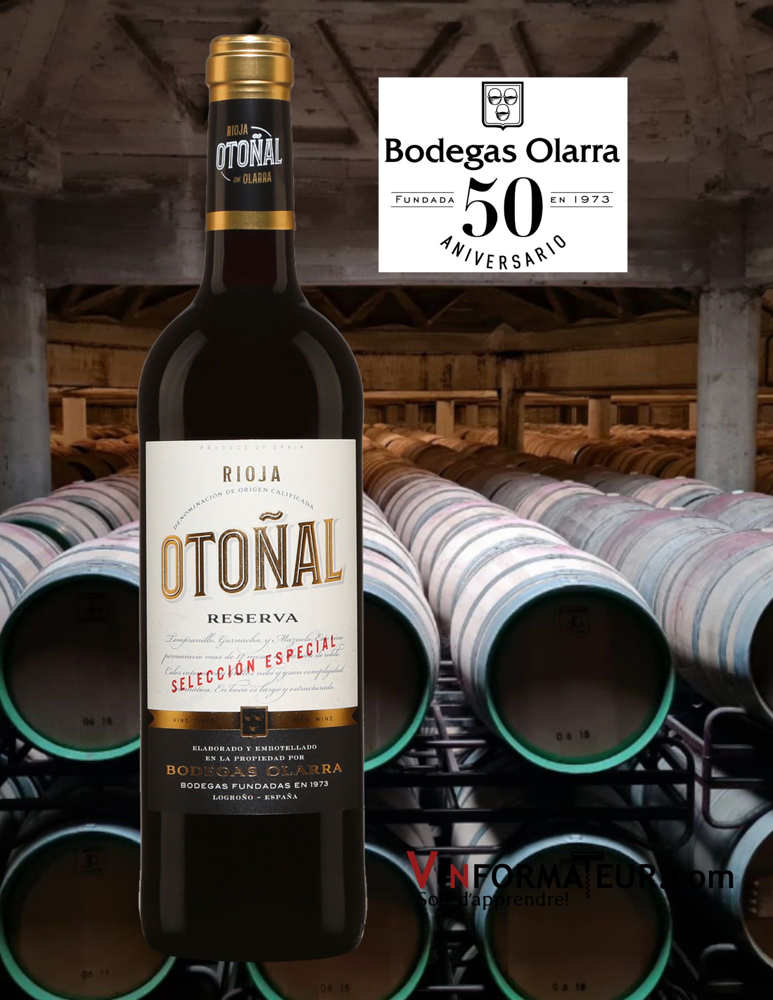 Vin rouge Otonal Rioja Reserva 2018 | Vinformateur