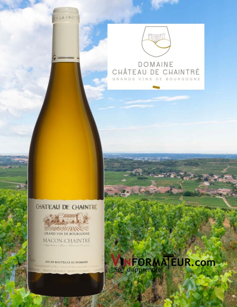 Château de Chaintré, Bourgogne, Mâconnais, Mâcon-Chaintré AOC, vin blanc, 2020 bouteille