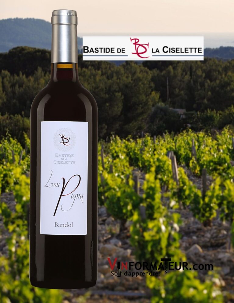 Lou Pigna, Bastide de la Ciselette, France, Provence, Bandol, vin rouge, 2020 bouteille