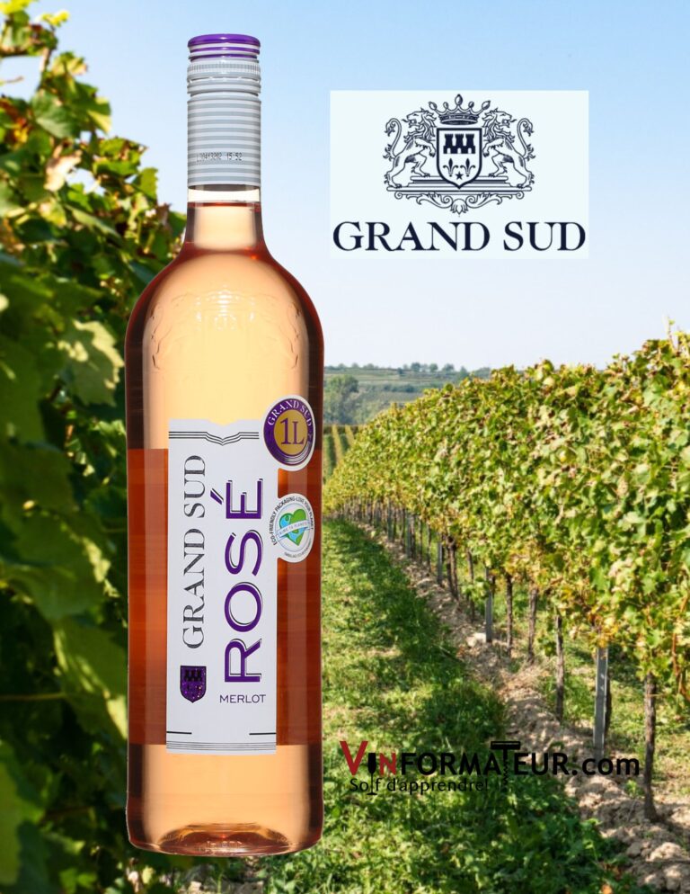 Grand Sud, Rosé, Merlot, Vin de France, 2022 bouteille