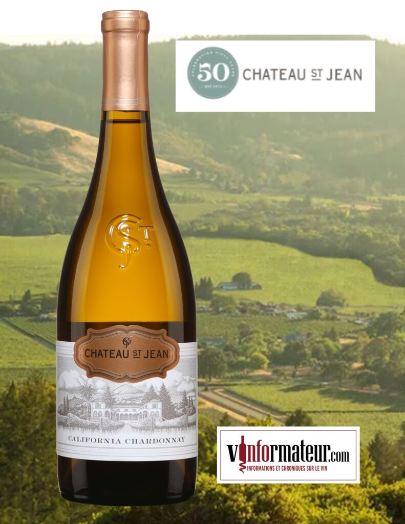 Château St-Jean, Chardonnay, Californie, vin blanc, 2021 bouteille
