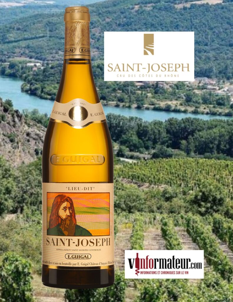 E. Guigal, Lieu-dit, Saint-Joseph AOC, vin blanc, 2021 bouteille