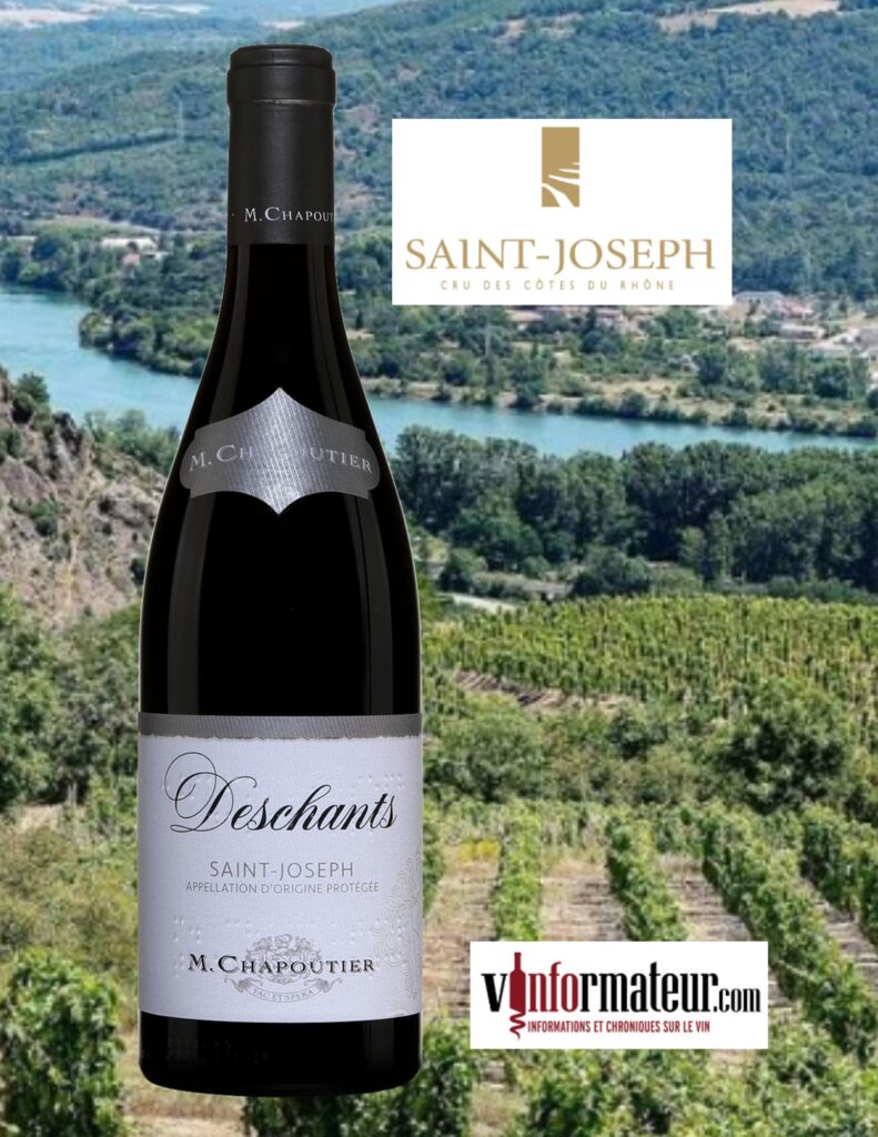 M. Chapoutier, Deschants, Saint-Joseph AOC, vin rouge, 2021 bouteille