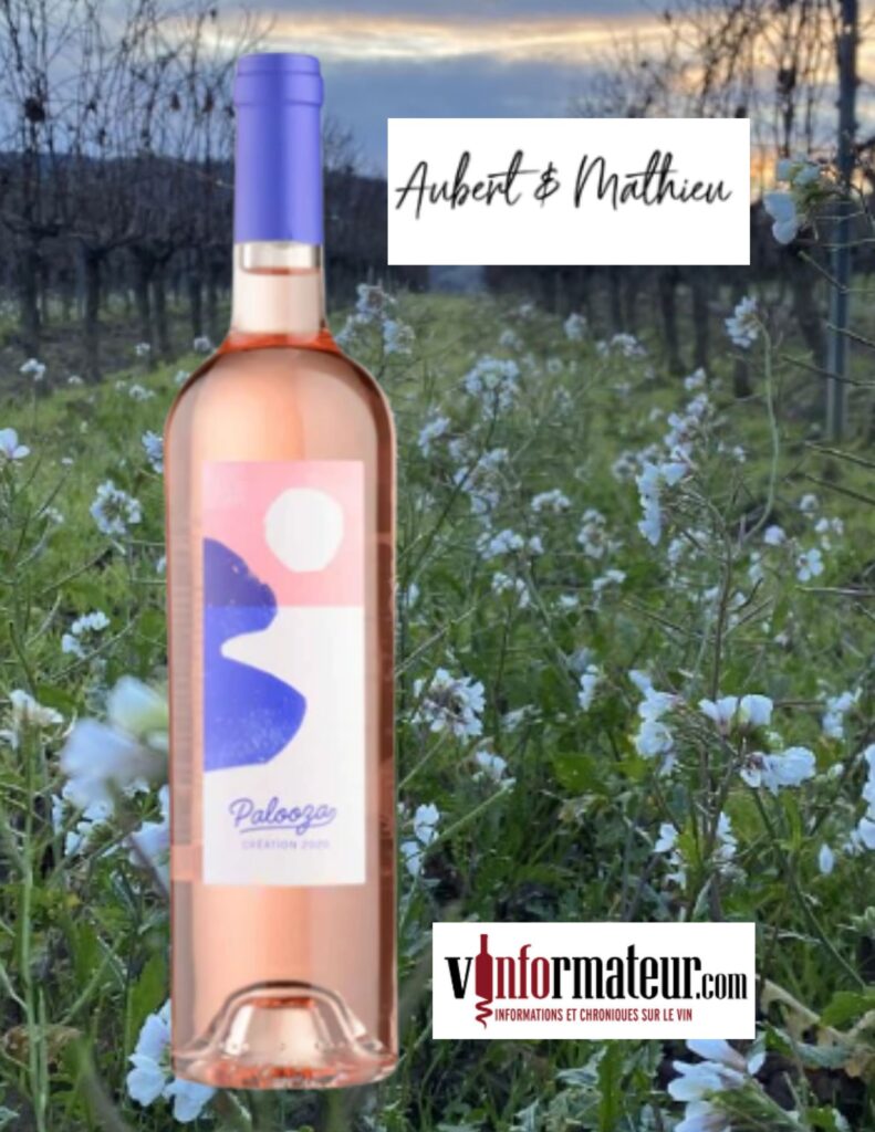 Aubert & Mathieu, Palooza, vin rosé, France, Languedoc, 2022 bouteille
