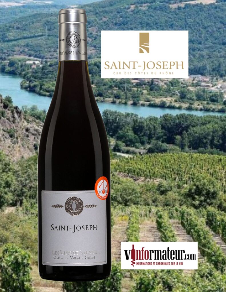 Les Vins de Vienne, Saint-Joseph AOC, vin rouge, 2021 bouteille