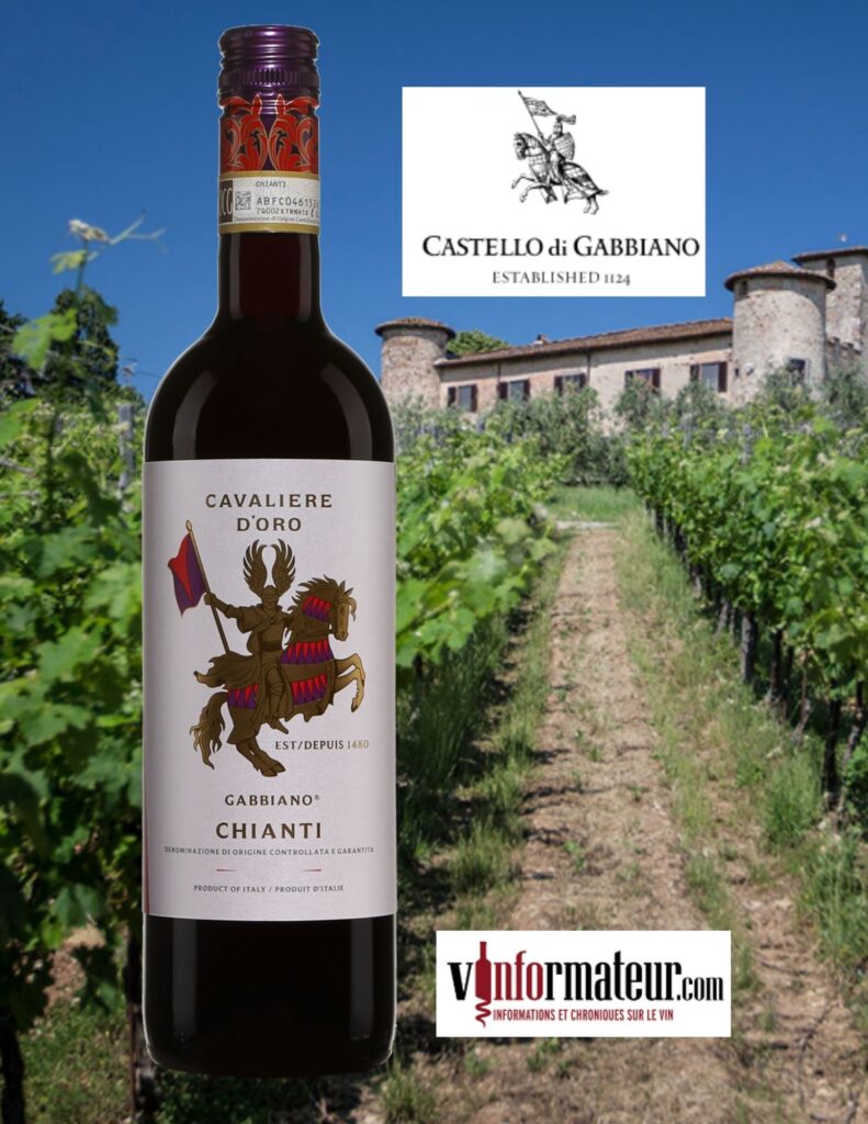 Gabbiano, Cavaliere d’Oro, Chianti DOCG, vin rouge, 2022 bouteille