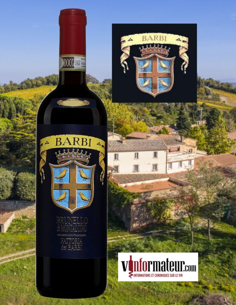 Brunello di Montalcino, Fattoria dei Barbi, vin rouge, 2018 bouteille