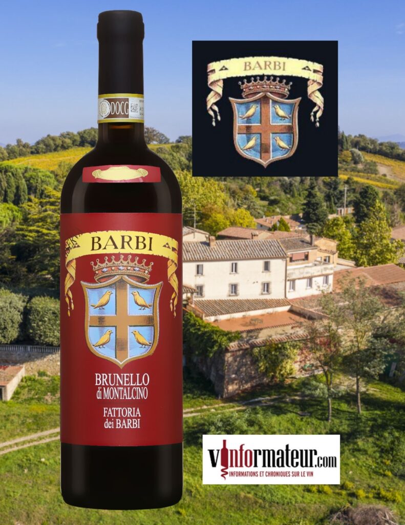 Brunello di Montalcino, Riserva, Fattoria dei Barbi, vin rouge, 2017 bouteille