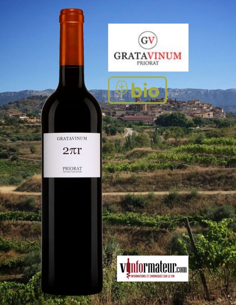 Gratavinum, 2 Pi R, Espagne, Catalogne, Priorat DOC, vin rouge bio/nature, 2021 bouteille
