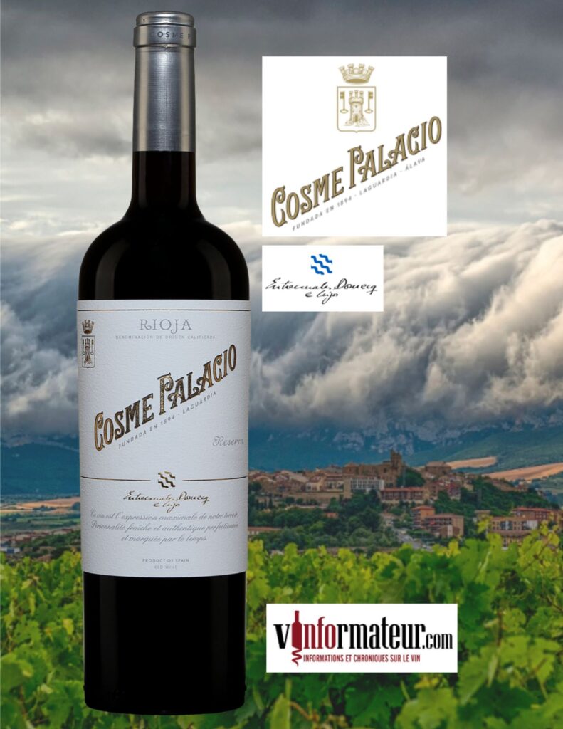 Cosme Palacio, Reserva, Espagne, Rioja Alavesa, vin rouge, Bodegas Palacio, 2018 bouteille