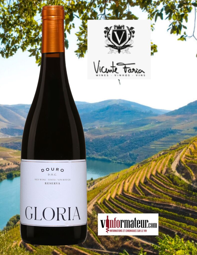 Gloria, Reserva, Portugal, Douro, Vicente Faria, vin rouge vegan, 2021 bouteille