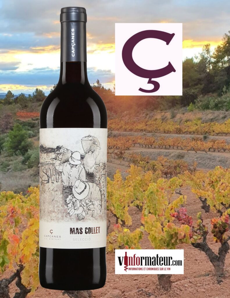 Mas Collet, Seleccio, Espagne, Catalogne, Monsant DO, Celler de Capçanes, vin rouge, 2021 bouteille