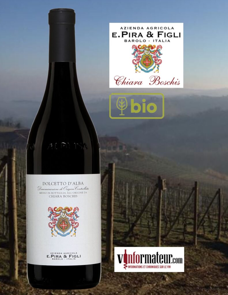 Dolcetto d’Alba, E. Pira & Figli, vin rouge bio, 2022 bouteille