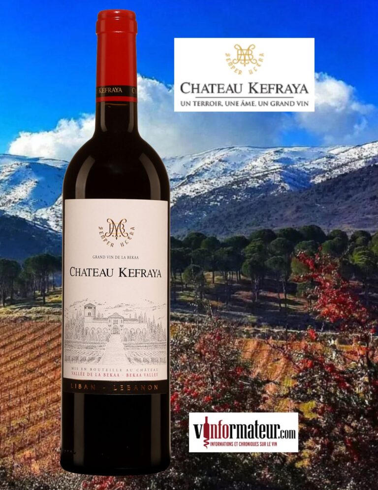 Château Kefraya, Liban, Vallée de la Bekaa, vin rouge, 2018 bouteille