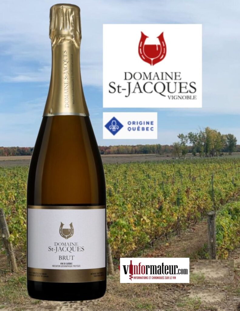 Domaine St-Jacques, vin mousseux, Brut bouteille
