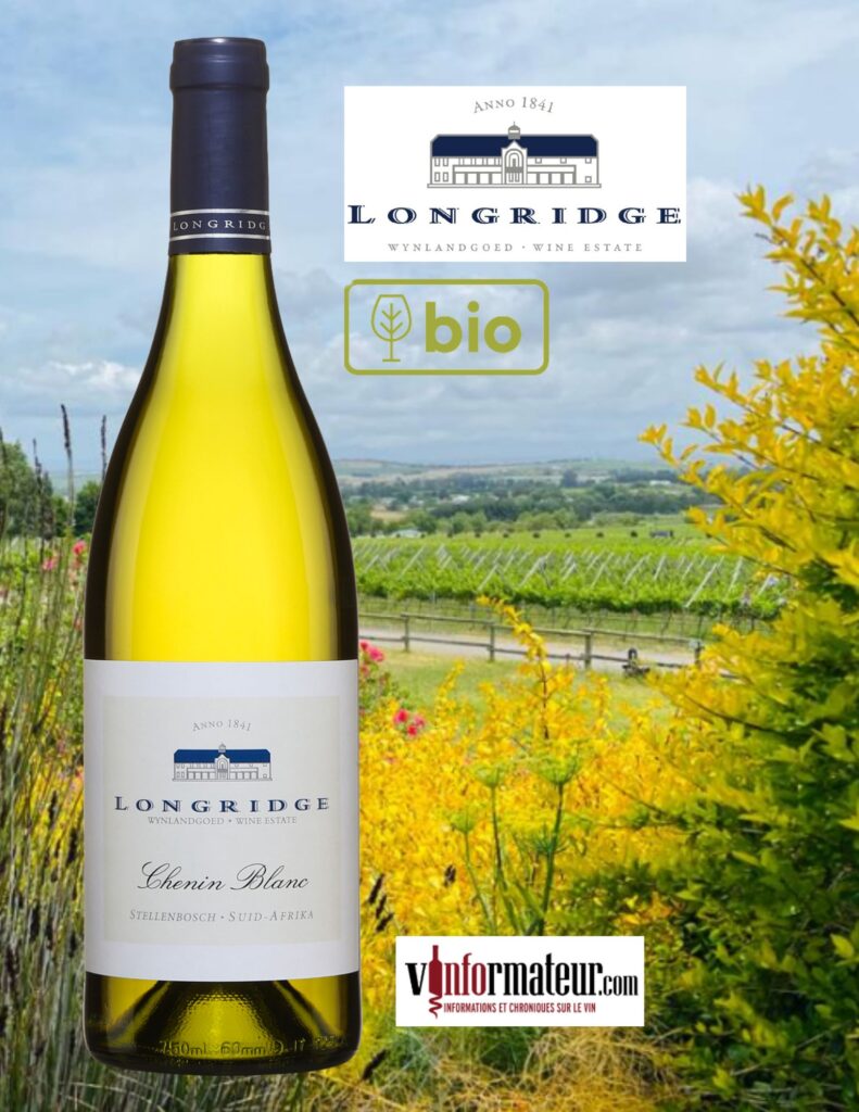 Longridge, Chenin blanc, Afrique du Sud, Stellenbosch, vin blanc bio, 2021 bouteille