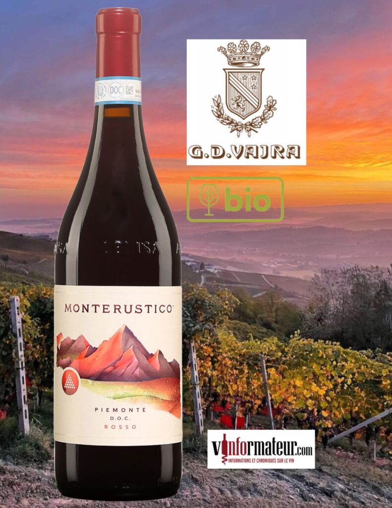 G.D.Vajra, Italie, Piémonte DOC, Monterustico, Rosso, vin rouge, 2020 bouteille