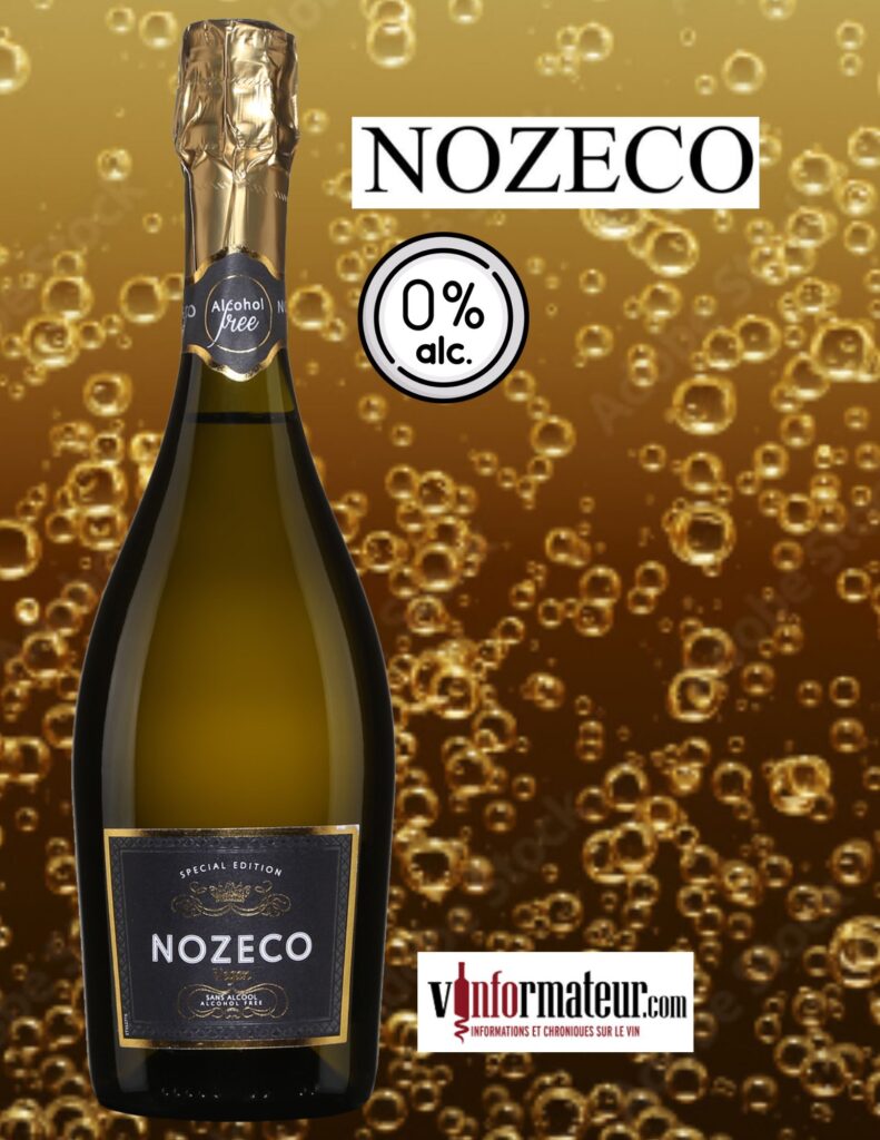 Nozeco, France, vin mousseux sans alcool