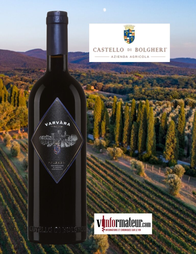 Varvara, Bolgheri DOC, Italie, Toscane, vin rouge, 2021 bouteille