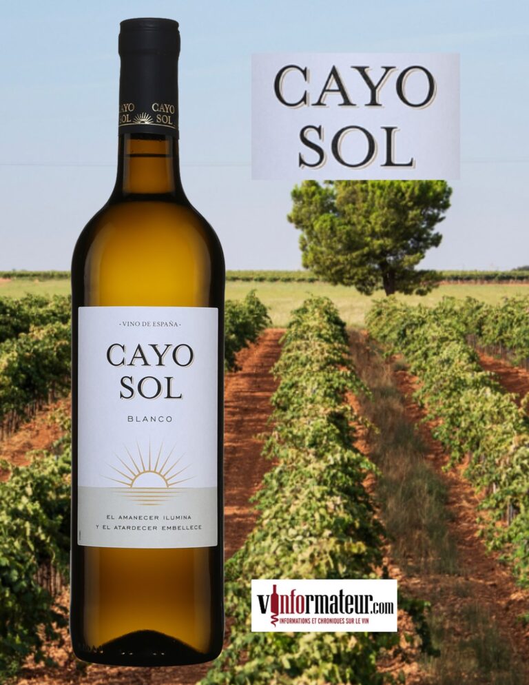 Cayo Sol, Blanco, Espagne, Castille La Mancha, vin blanc bouteille