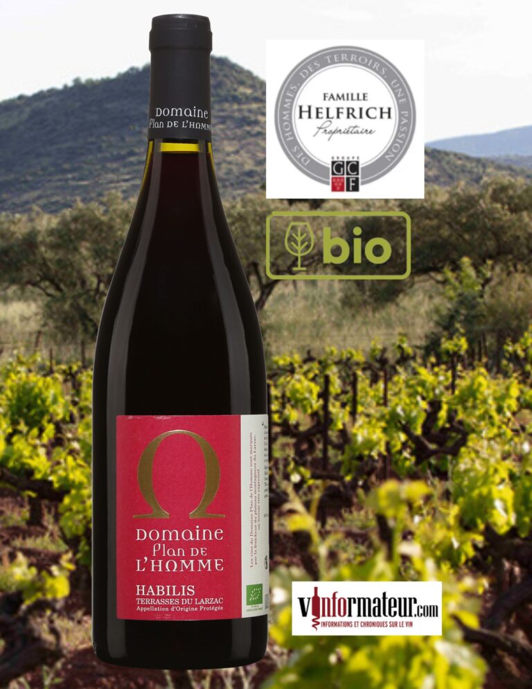 Domaine Plan de l’Homme, Habilis, Languedoc-Roussillon, Terrasses du Larzac, vin rouge bio, 2019 bouteille