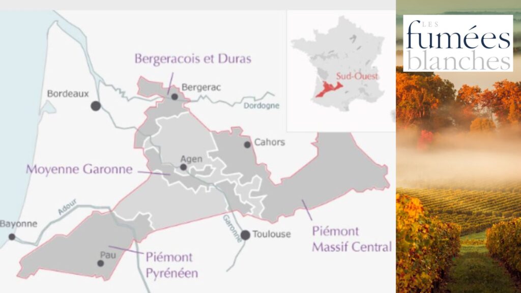 Carte viticole Côtes de Gascogne