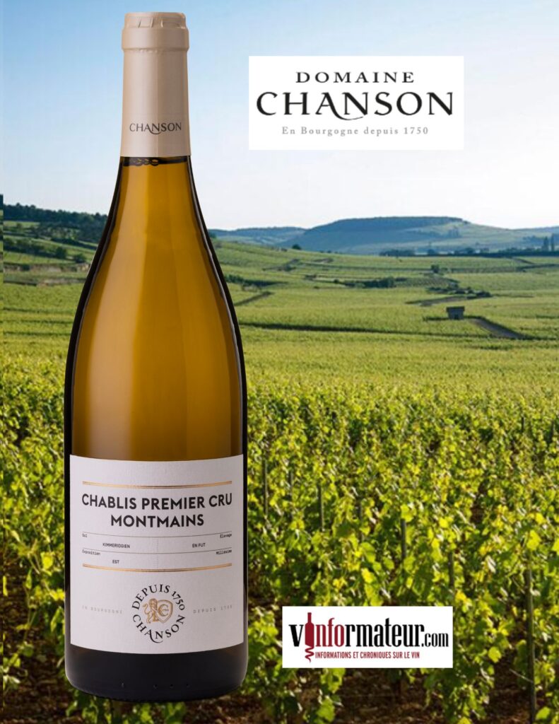 Domaine Chanson, Chablis 1er Cru, Montmains, vin blanc, 2022 bouteille