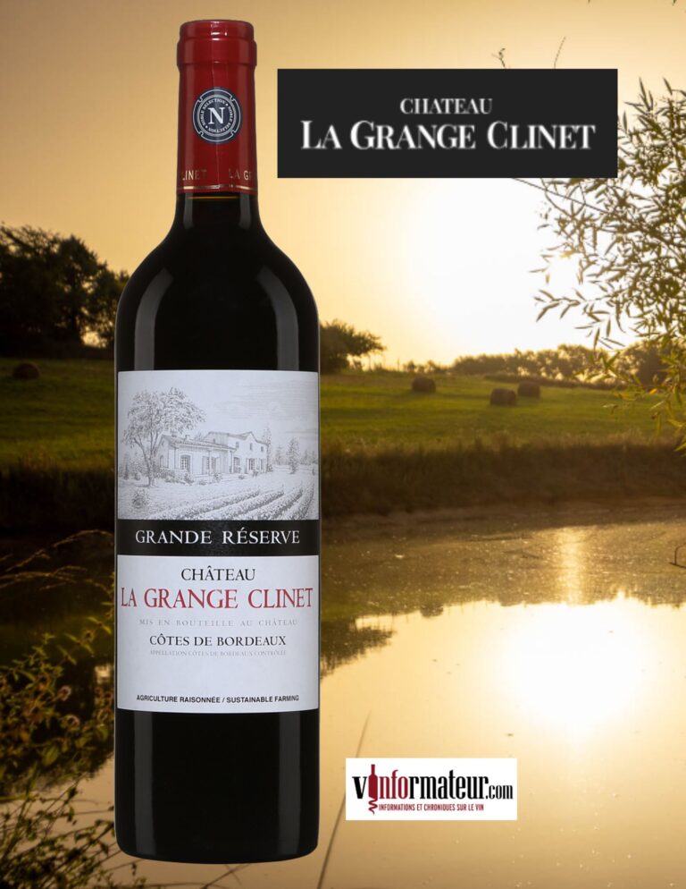 Château La Grange Clinet, Grande Réserve, Côtes de Bordeaux, vin rouge, 2015 bouteille