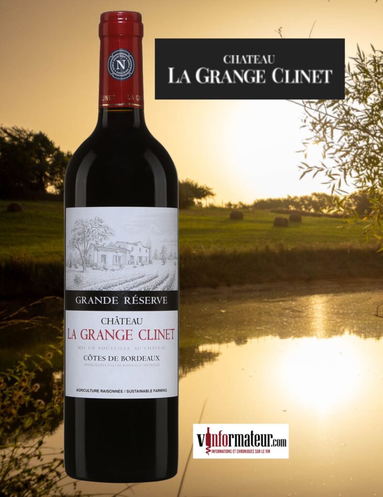 Château La Grange Client, Grande Réserve, Côtes de Bordeaux, vin rouge, 2015 bouteille