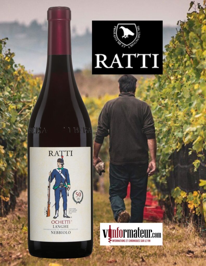 Ochetti, Langhe, Nebbiolo, Renato Ratti, vin rouge, 2021 bouteille