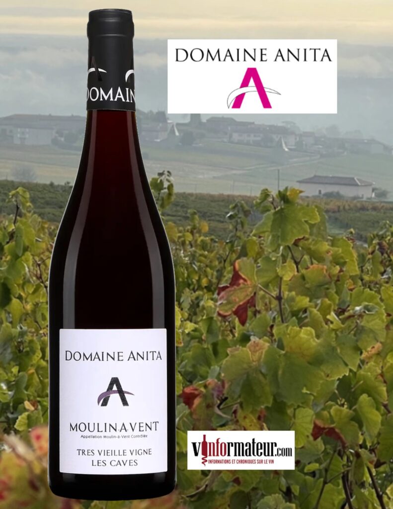 Domaine Anita, Moulin-à-Vent, Très Vieilles Vignes, Les Caves, Beaujolais, Anita Kuhnel, 2021 bouteille