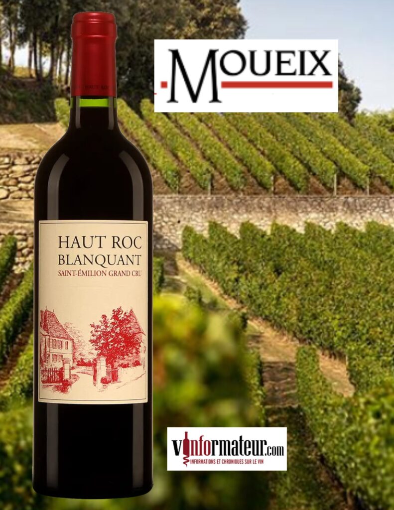 Haut Roc Blanquant, Saint-Émilion Grand Cru, vin rouge, 2016 bouteille