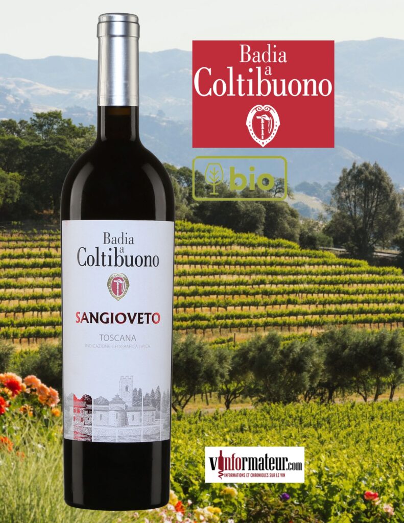 Badia a Coltibuono, Sangioveto, Toscana IGT, vin rouge bio, 2018 bouteille
