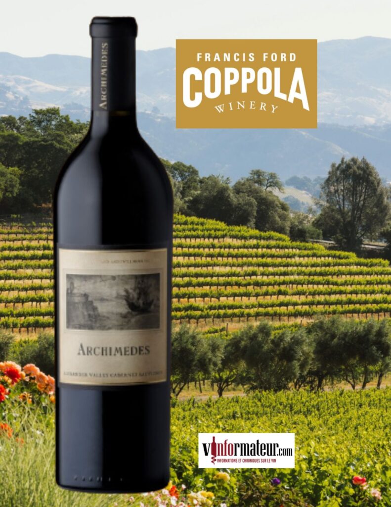 Francis Ford Coppola, Archimedes, Californie, Alexander Valley, vin rouge, 2019 bouteille