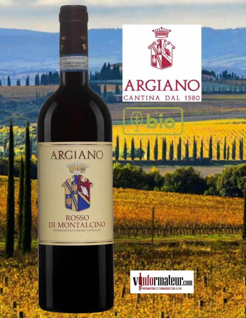 Argiano, Rosso di Montalcino DOC,  vin rouge bio, 2021 bouteille