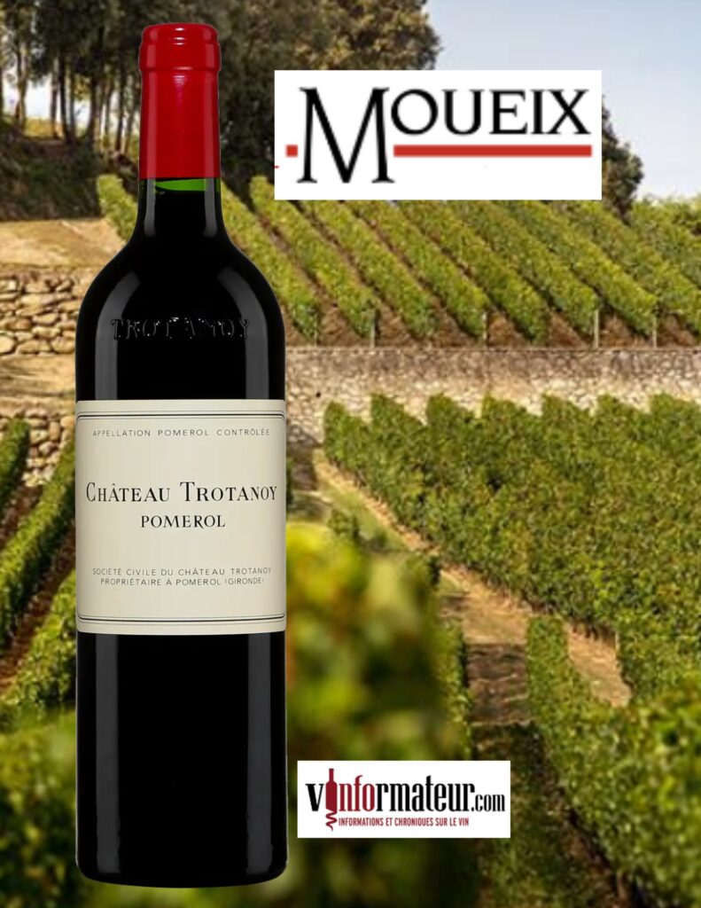 Château Trotanoy, Pomerol, vin rouge, 2021 bouteille