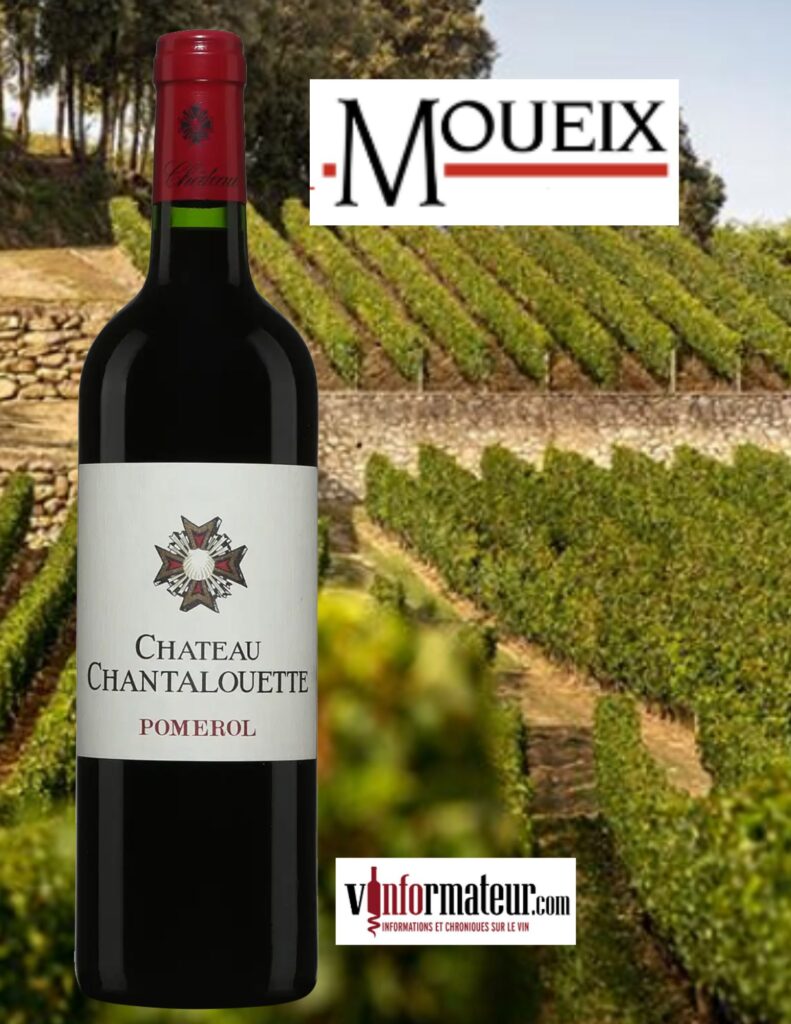 Château Chantalouette, Pomerol, vin rouge, 2019 bouteille