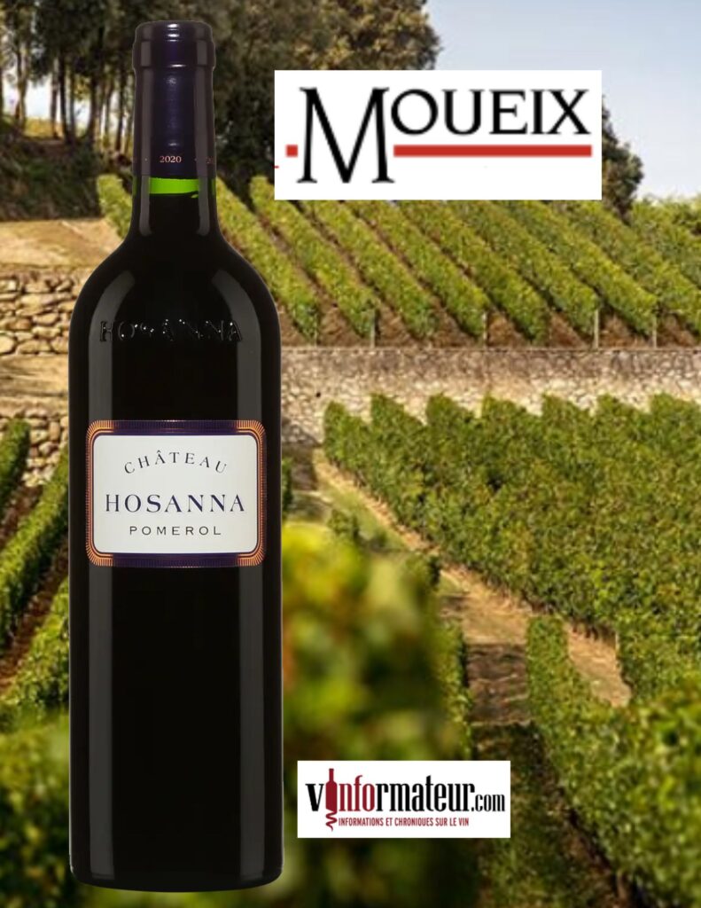 Château Hosanna, Pomerol, vin rouge, 2021 bouteille