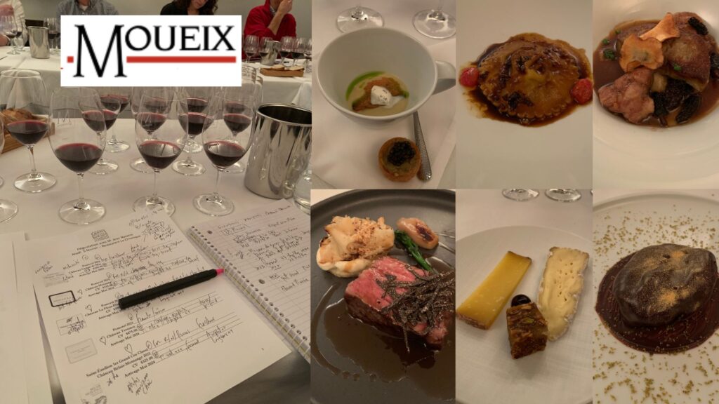 Dégustation des vins des Ets Jean-Pierre Moueix - Restaurant La Chronique. 
