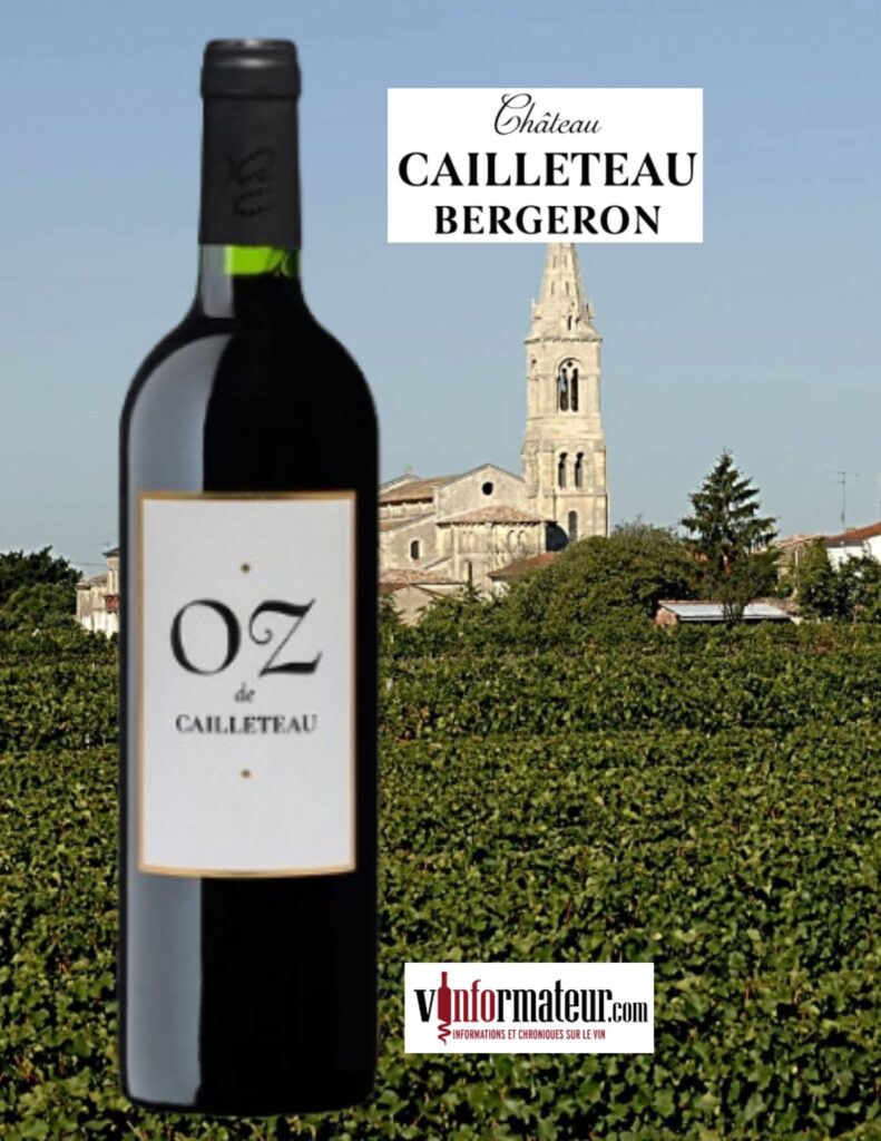 Oz de Cailleteau, vin rouge, 2019 bouteille