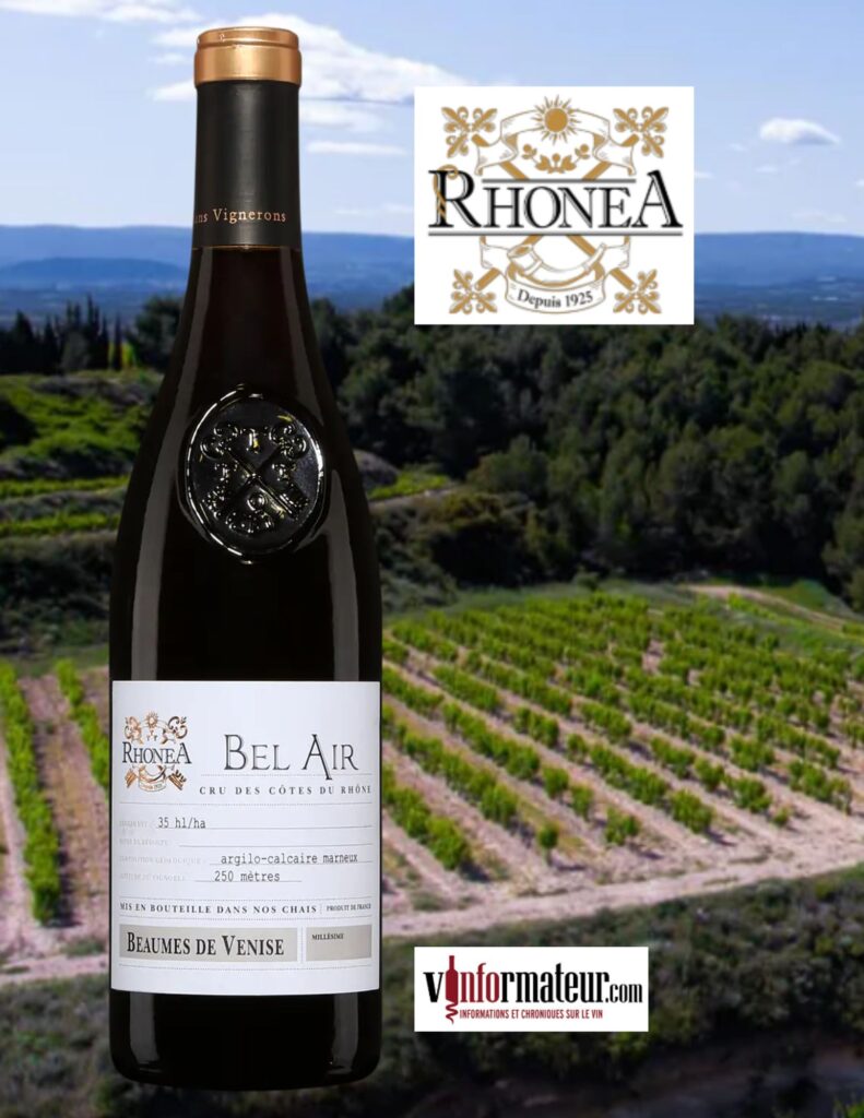 Rhonea, Bel Air, Nos Parcellaires, Vallée du Rhône, Cru Côtes du Rhône, Beaumes-de-Venise, vin rouge, 2020 bouteille